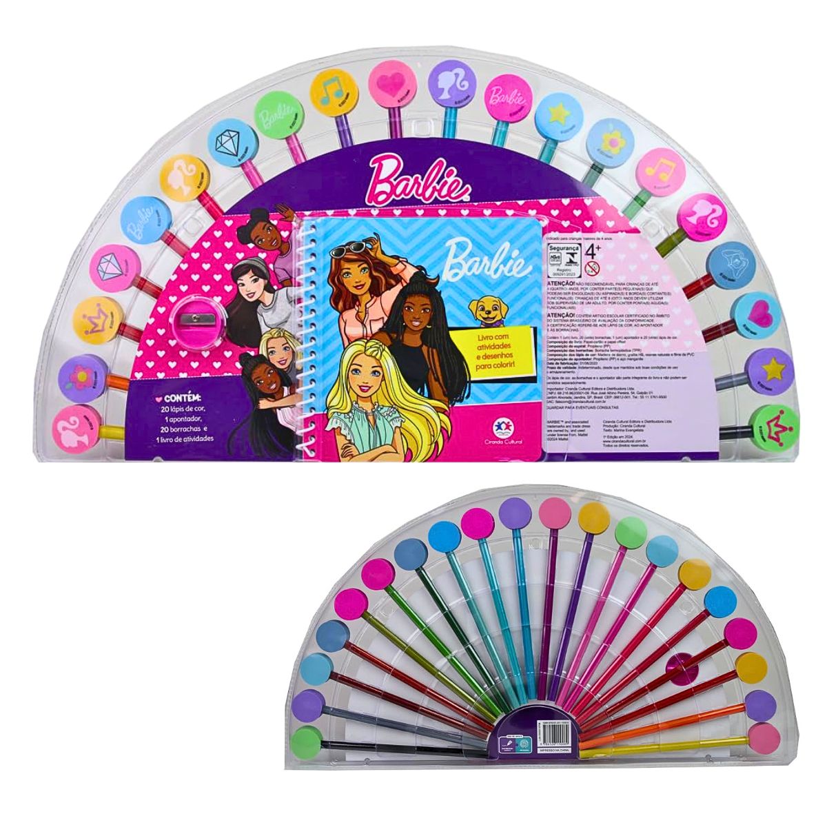 Kit Livro De Colorir E Atividades Borrachas Divertidas Barbie - Ciranda Cultural Kit Livro De Colorir E Atividades Borrachas Divertidas Barbie - Ciranda Cultural